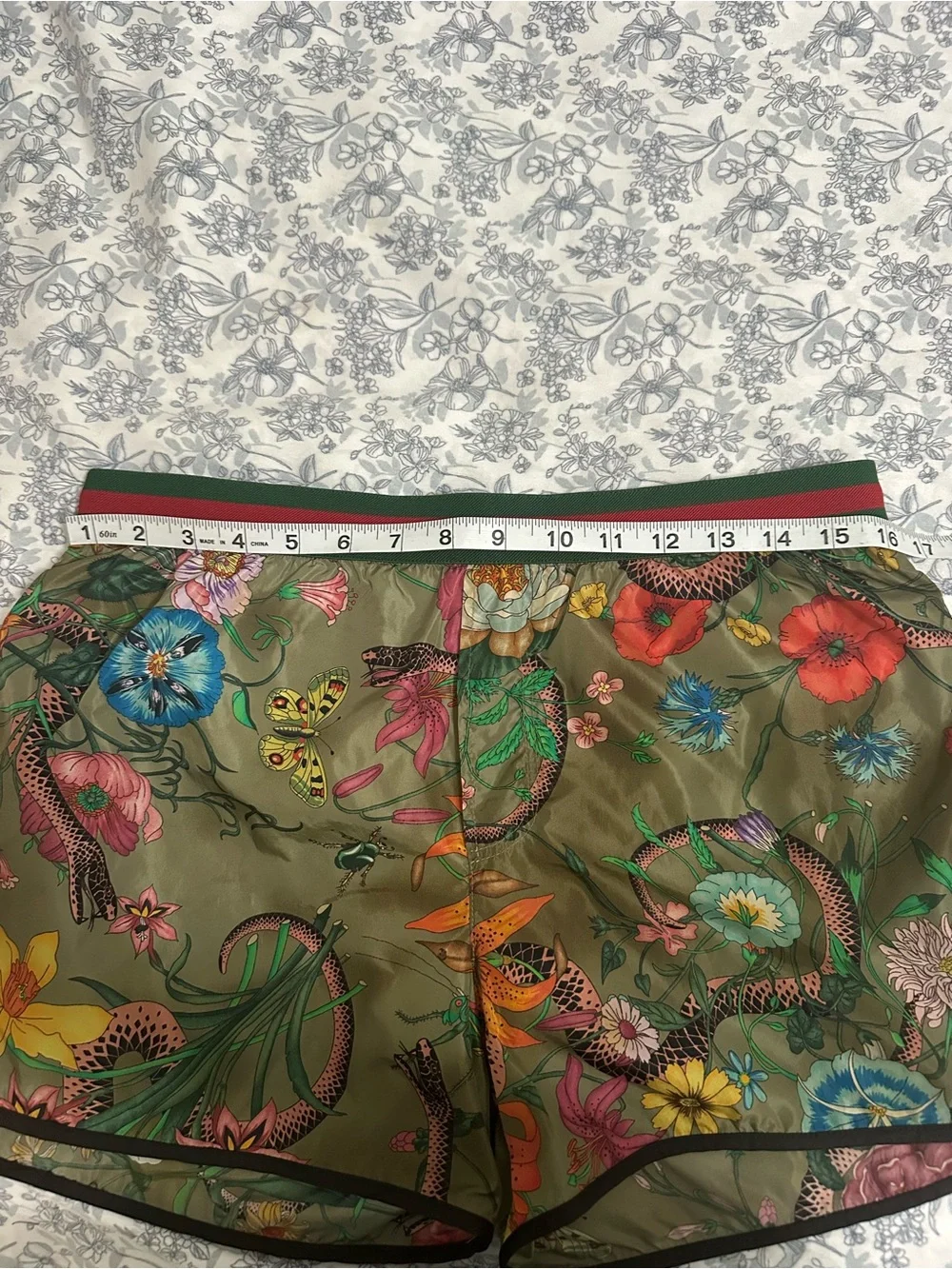 GUCCI Flora Snake swim shorts
